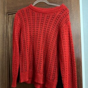 PacSun Vibrant Red Women's Crew Neck Sweater